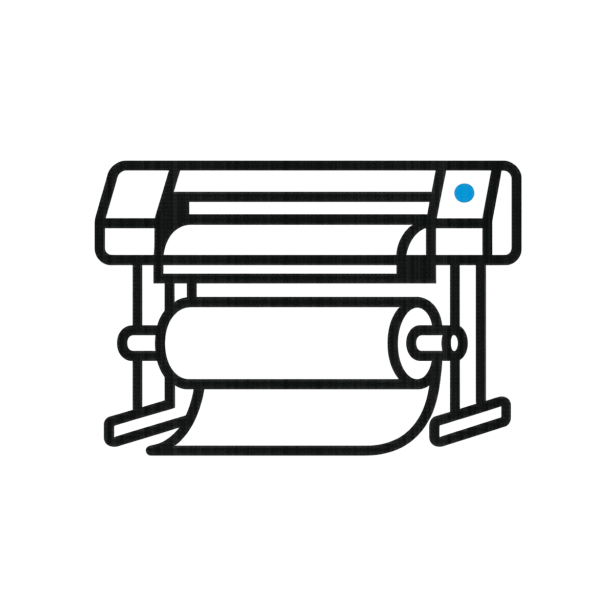 industrinis ruloninis spausdintuvas