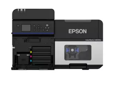 Epson ColorWorks C8000 serijos pramoninis spalvotas etikečių spausdintuvas