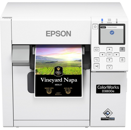 Epson ColorWorks CW-D3800e stalinis spalvotų etikečių spausdintuvas